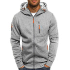 Connor | Men's Cotton Zip-Up Hoodie, Standard Fit Hooded Jumper | My Sweet Wardrobe