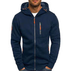 Connor | Men's Cotton Zip-Up Hoodie, Standard Fit Hooded Jumper | My Sweet Wardrobe