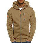 Connor | Men's Cotton Zip-Up Hoodie, Standard Fit Hooded Jumper | My Sweet Wardrobe