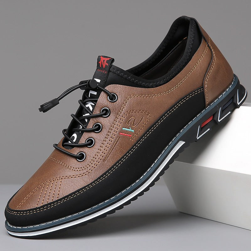 Conrad | Men's Leather Lace-Up Shoes in Cognac, Structured Oxford Shoes | My Sweet Wardrobe | Brown