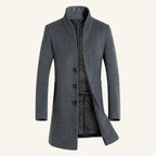 Cooper | Men's Wool Blend Single Breasted Trench Coat, Tailored Autumn Coat | My Sweet Wardrobe