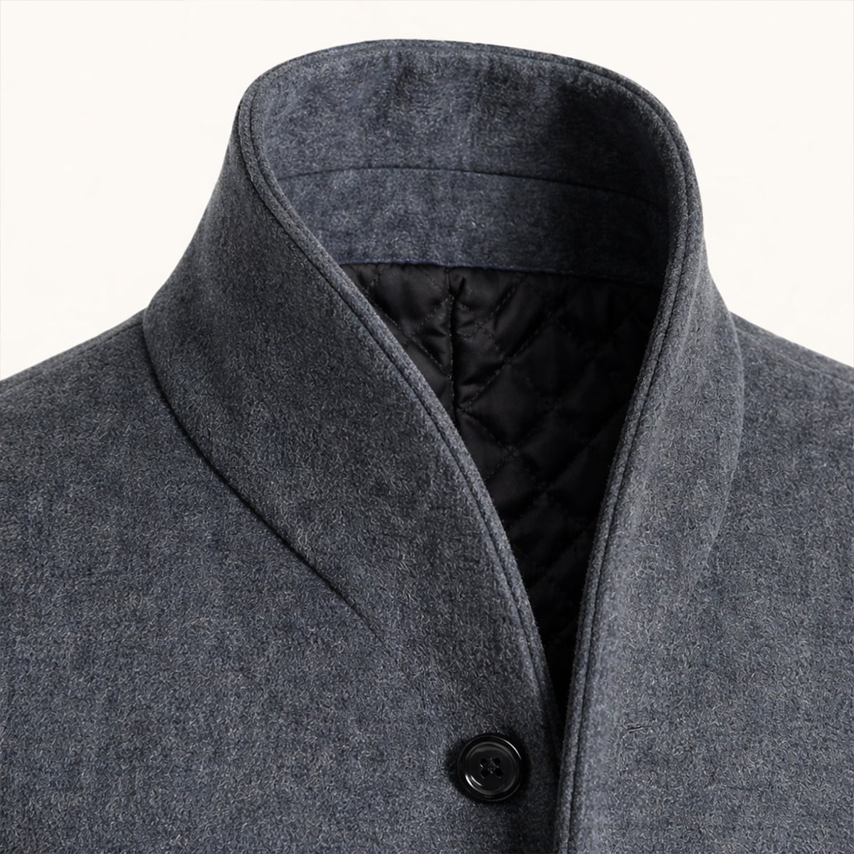 Cooper | Men's Wool Blend Single Breasted Trench Coat, Tailored Autumn Coat | My Sweet Wardrobe