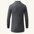 Cooper | Men's Wool Blend Single Breasted Trench Coat, Tailored Autumn Coat | My Sweet Wardrobe