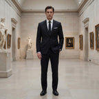 Damian | Men's Structured Wool-Blend Suit – Elegant Two-Piece Set | My Sweet Wardrobe