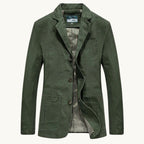 Dawson | Men's Lightweight Water-Resistant Jacket, Tailored Blazer Jacket | My Sweet Wardrobe | Army Green