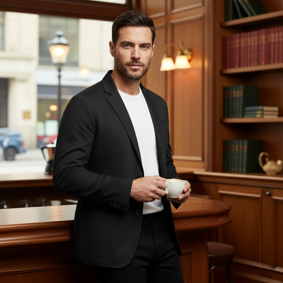 Dawson | Men's Lightweight Water-Resistant Jacket, Tailored Blazer Jacket | My Sweet Wardrobe