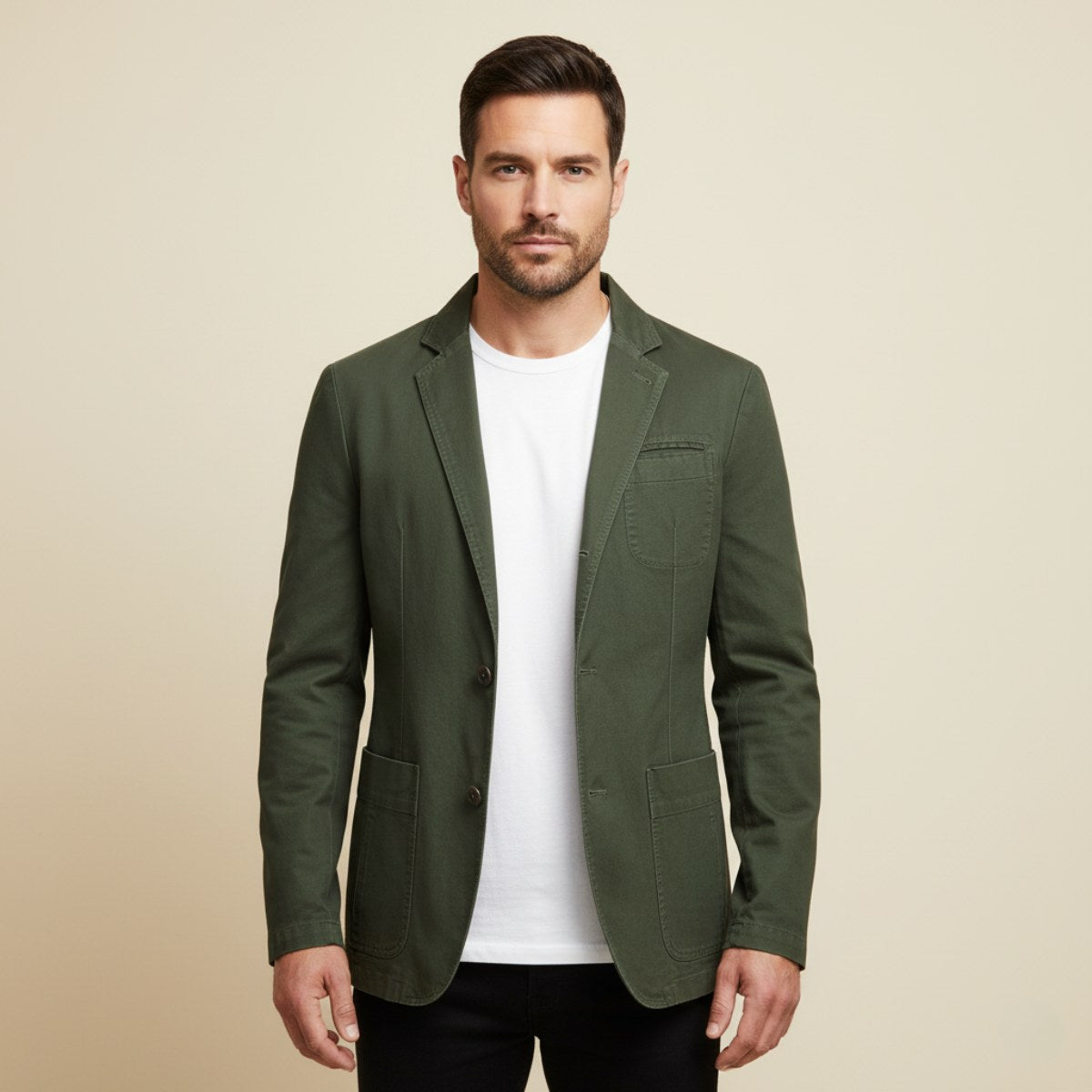 Dawson | Men's Lightweight Water-Resistant Jacket, Tailored Blazer Jacket | My Sweet Wardrobe | Black