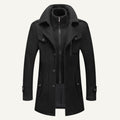 Dean | Men's Wool Blend Winter Coat, Structured Trench-Inspired Coat | My Sweet Wardrobe