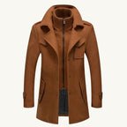 Dean | Men's Wool Blend Winter Coat, Structured Trench-Inspired Coat | My Sweet Wardrobe