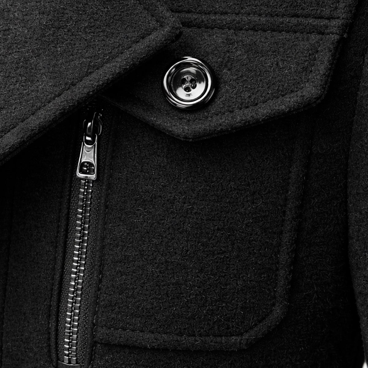 Dean | Men's Wool Blend Winter Coat, Structured Trench-Inspired Coat | My Sweet Wardrobe