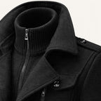 Dean | Men's Wool Blend Winter Coat, Structured Trench-Inspired Coat | My Sweet Wardrobe