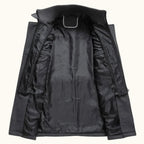 Dean | Men's Wool Blend Winter Coat, Structured Trench-Inspired Coat | My Sweet Wardrobe