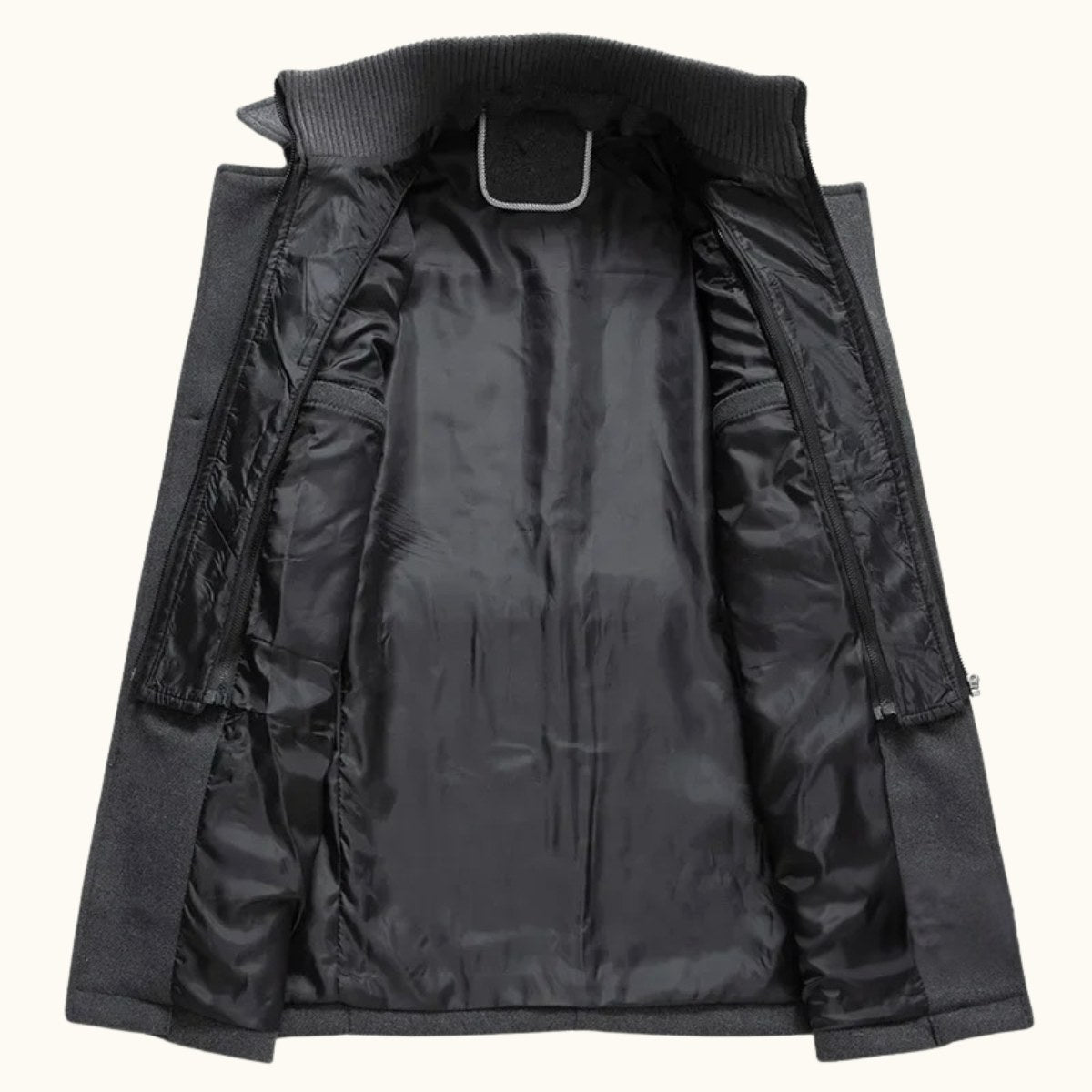 Dean | Men's Wool Blend Winter Coat, Structured Trench-Inspired Coat | My Sweet Wardrobe