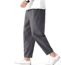 Declan | Men's Cropped Trousers with Drawstring Waist, Relaxed-Fit Casual Trousers | My Sweet Wardrobe