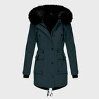 Delaney | Women's Hooded Parka Coat, Full-Length Winter Coat | Dressific