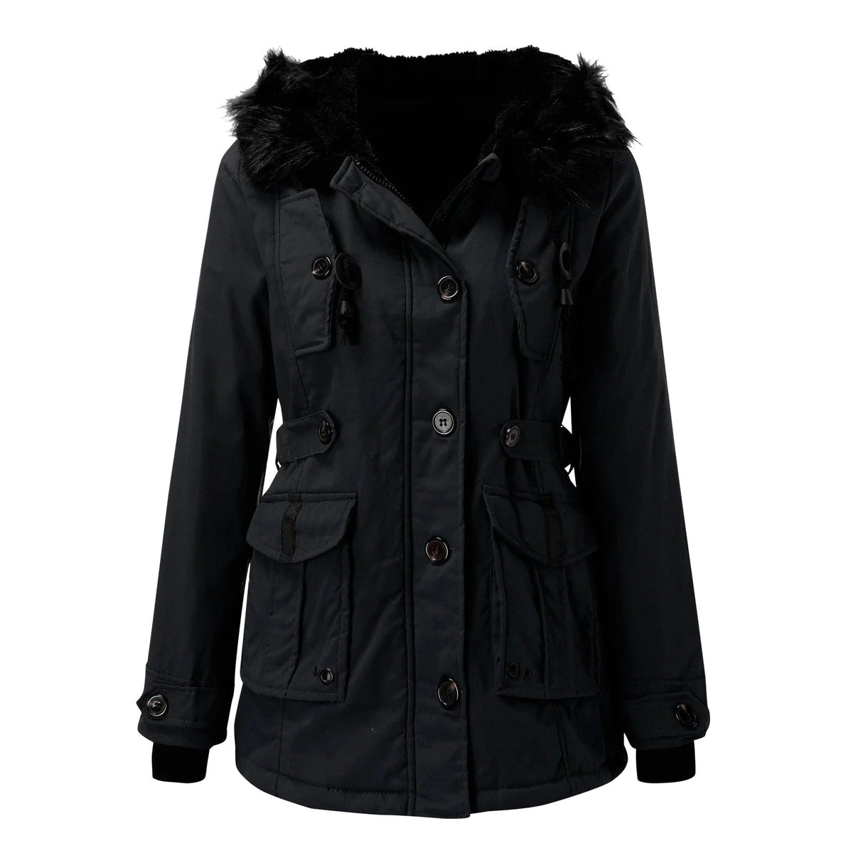 Delaney | Women's Hooded Parka Coat, Full-Length Winter Coat | Dressific
