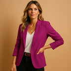Delphine | Women's Fitted One-Button Blazer, Tailored Jacket | My Sweet Wardrobe