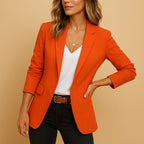 Delphine | Women's Fitted One-Button Blazer, Tailored Jacket | My Sweet Wardrobe