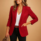 Delphine | Women's Fitted One-Button Blazer, Tailored Jacket | My Sweet Wardrobe