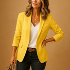 Delphine | Women's Fitted One-Button Blazer, Tailored Jacket | My Sweet Wardrobe