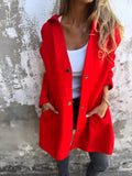 Denise | Women's Hooded Cotton-Blend Jacket, Relaxed Transitional Jacket | My Sweet Wardrobe | Gray