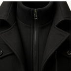 Derek | Women's Tailored Warm Coat, Structured Autumn Coat | Dressific | Gray