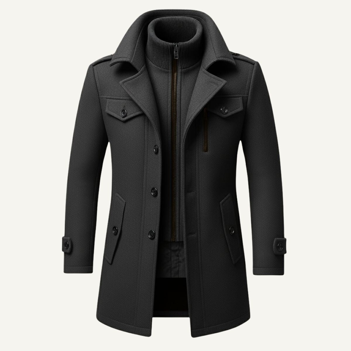 Derek | Women's Tailored Warm Coat, Structured Autumn Coat | Dressific