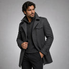 Derek | Women's Tailored Warm Coat, Structured Autumn Coat | Dressific