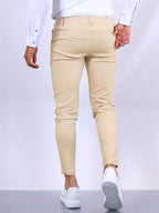 Desmond | Men's Skinny-Fit Stretch Chinos, Contemporary Tapered Trousers | My Sweet Wardrobe