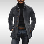Detlef | Men's Corduroy Jacket with Structured Cut, Classic Autumn Jacket | My Sweet Wardrobe | Grey