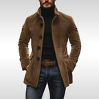 Detlef | Men's Corduroy Jacket with Structured Cut, Classic Autumn Jacket | My Sweet Wardrobe | Grey