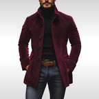 Detlef | Men's Corduroy Jacket with Structured Cut, Classic Autumn Jacket | My Sweet Wardrobe | Grey
