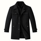 Devin | Men's Wool Blend Jacket, Tailored Smart Jacket | Dressific | Black