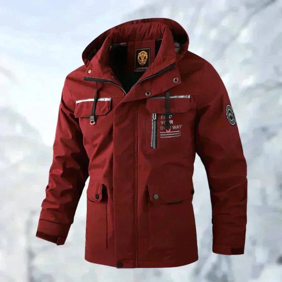 Dirk | Men's Waterproof Outdoor Jacket, Windproof Autumn Jacket | My Sweet Wardrobe | White