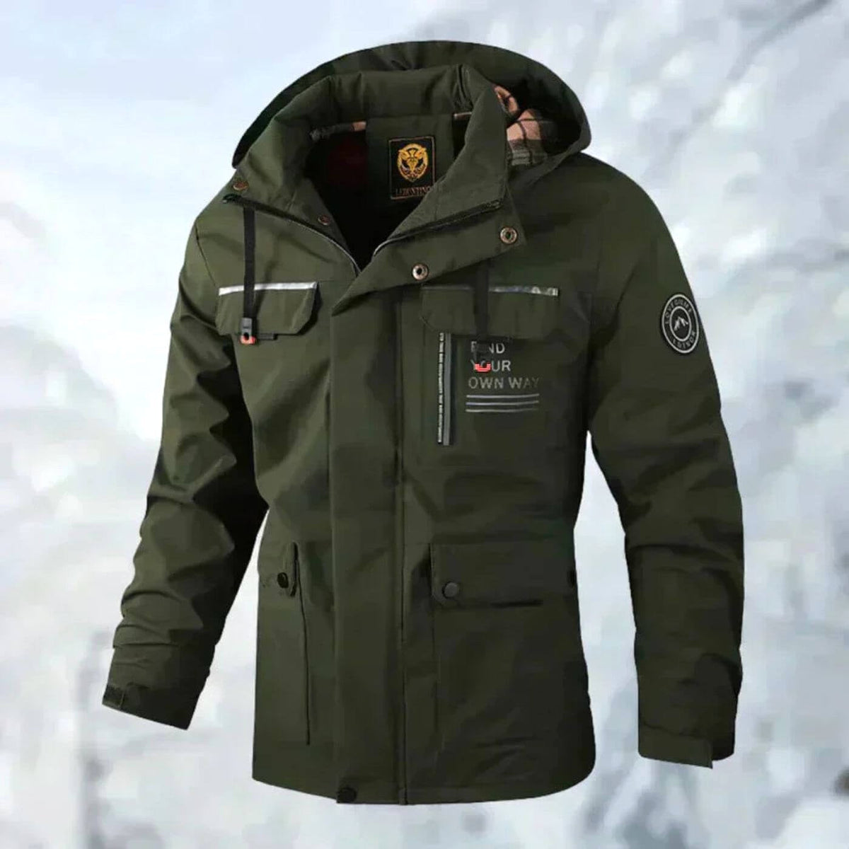 Dirk | Men's Waterproof Outdoor Jacket, Windproof Autumn Jacket | My Sweet Wardrobe | White