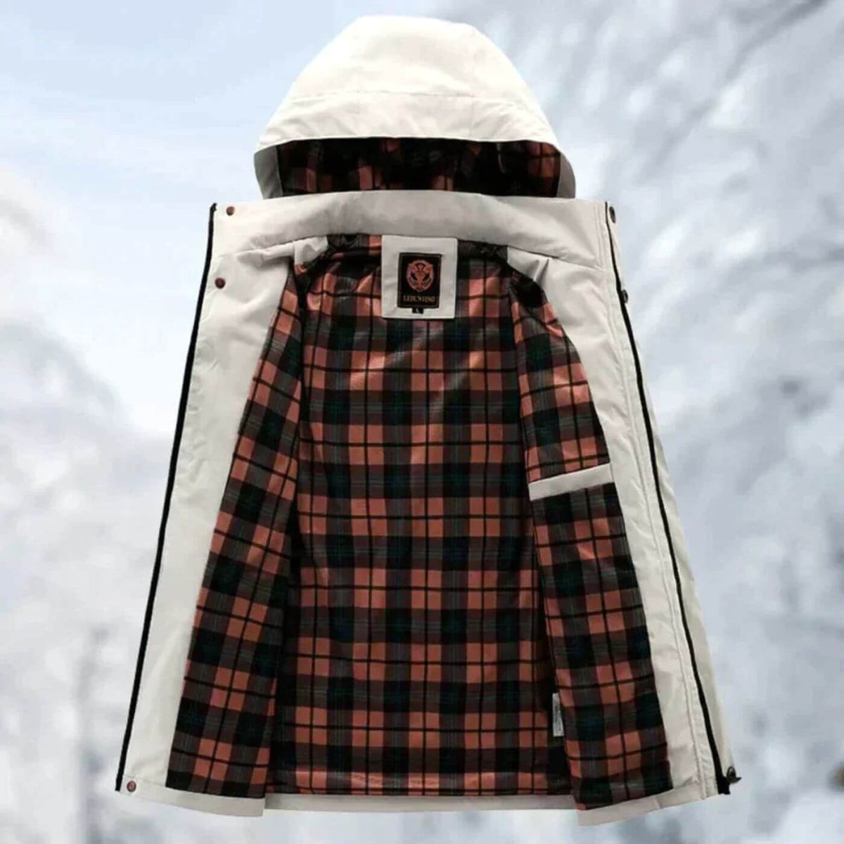 Dirk | Men's Waterproof Outdoor Jacket, Windproof Autumn Jacket | My Sweet Wardrobe | White