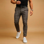 Dominic | Men's Check Trousers, Modern Tailored Trousers | My Sweet Wardrobe