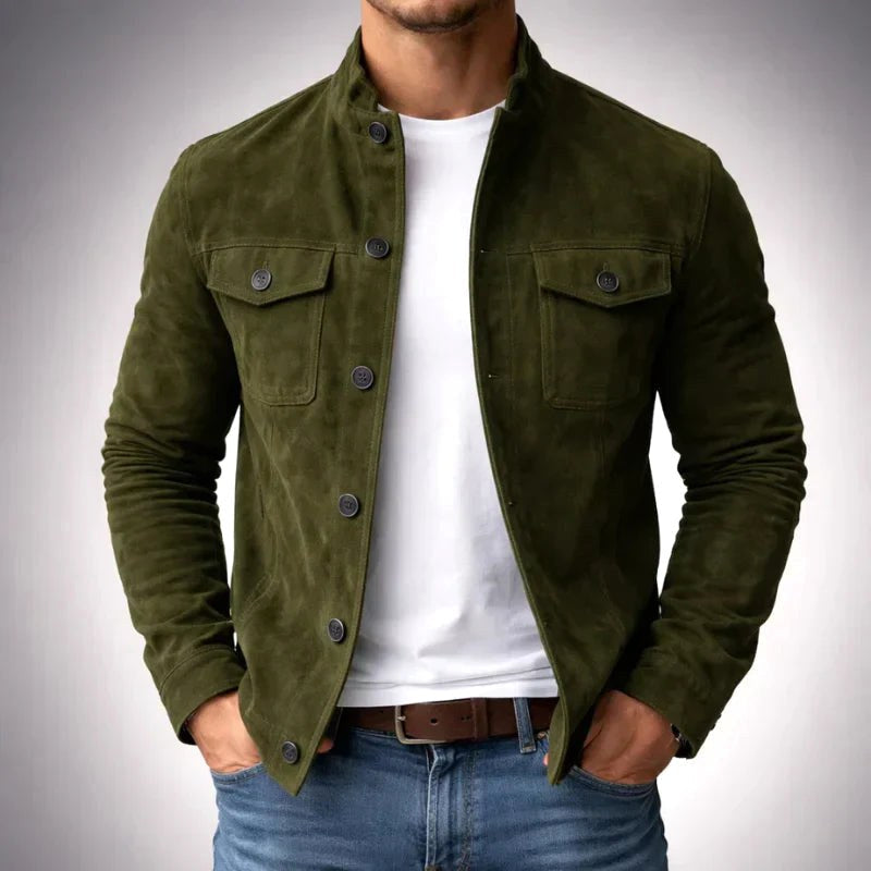 Dominik | Men's Blazer with Structured Cut, Elegant Men's Jacket | My Sweet Wardrobe | Green