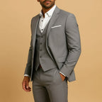 Dominic | Men's Slim-Fit Suit with Vest, Three-Piece Suit for Weddings | My Sweet Wardrobe
