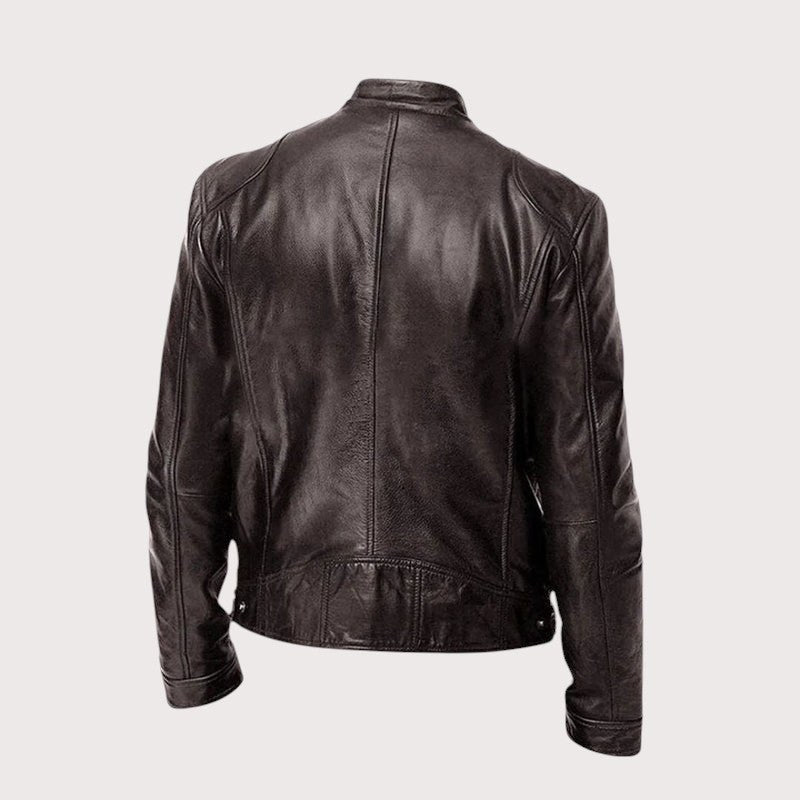 Douglas | Men's Premium Leather Jacket, Classic Tailored Jacket | My Sweet Wardrobe