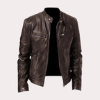 Douglas | Men's Premium Leather Jacket, Classic Tailored Jacket | My Sweet Wardrobe