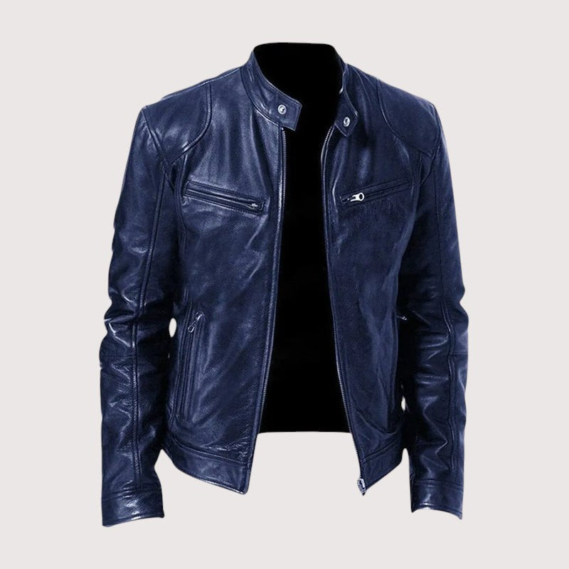 Douglas | Men's Premium Leather Jacket, Classic Tailored Jacket | My Sweet Wardrobe