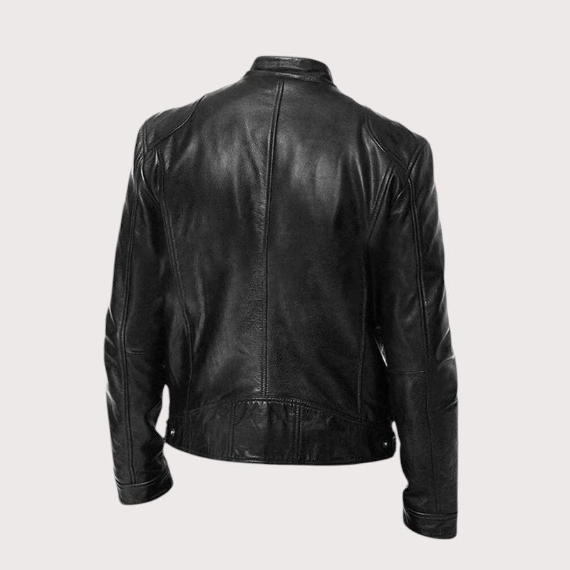 Douglas | Men's Premium Leather Jacket, Classic Tailored Jacket | My Sweet Wardrobe