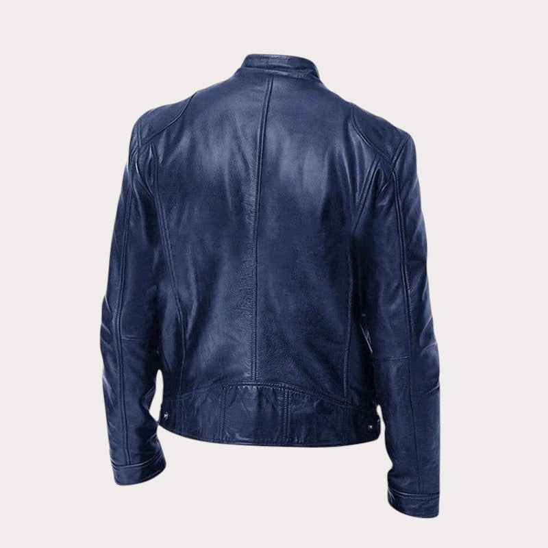 Douglas | Men's Premium Leather Jacket, Classic Tailored Jacket | My Sweet Wardrobe