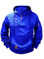 Dylan | Men's Half-Zip Hooded Pullover, Kangaroo Pocket Hoodie | Dressific
