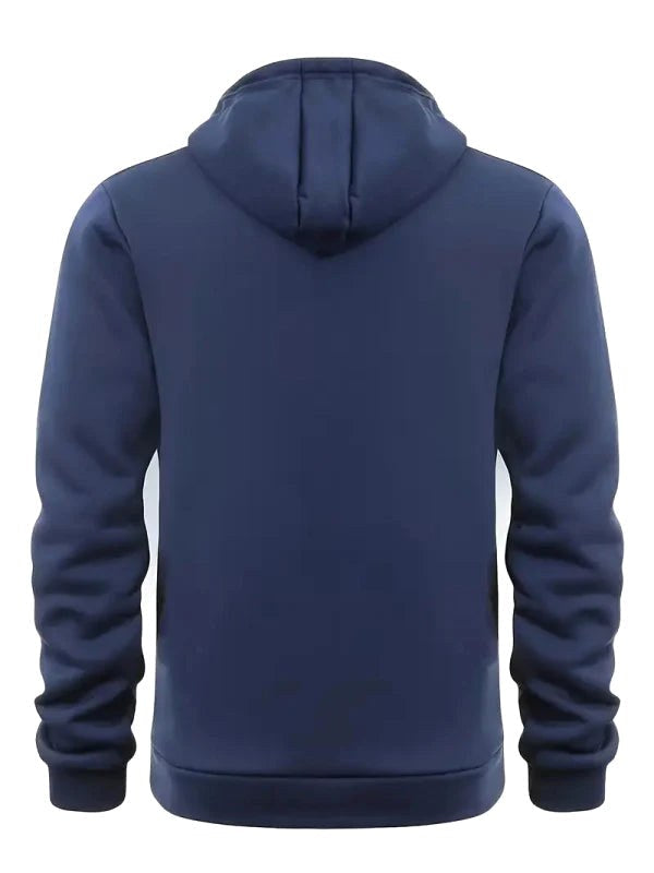 Dylan | Men's Half-Zip Hooded Pullover, Kangaroo Pocket Hoodie | Dressific