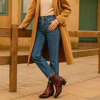 Edith | Women's Leather Cowboy Boots, Western Style Ankle Boots | My Sweet Wardrobe
