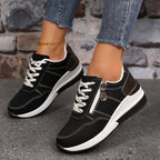 Edith | Women's Orthopaedic Trainers, Comfortable Slip-On Shoes | My Sweet Wardrobe | Black