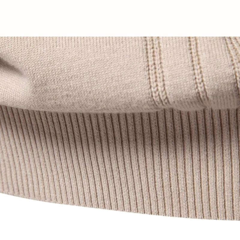 Edmund | Men's Jumper with Check Pattern, Classic Knit Jumper | My Sweet Wardrobe | Navy Blue