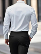 Edward | Men's Long-Sleeved Breathable Shirt, Slim-Fit Smart Shirt | My Sweet Wardrobe